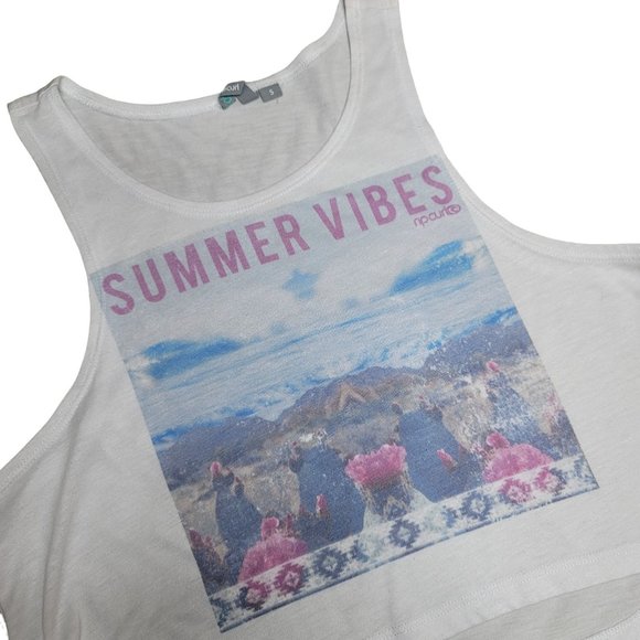 ripcurl crop tank top summer vibes mountain Coachella size small - Picture 5 of 5